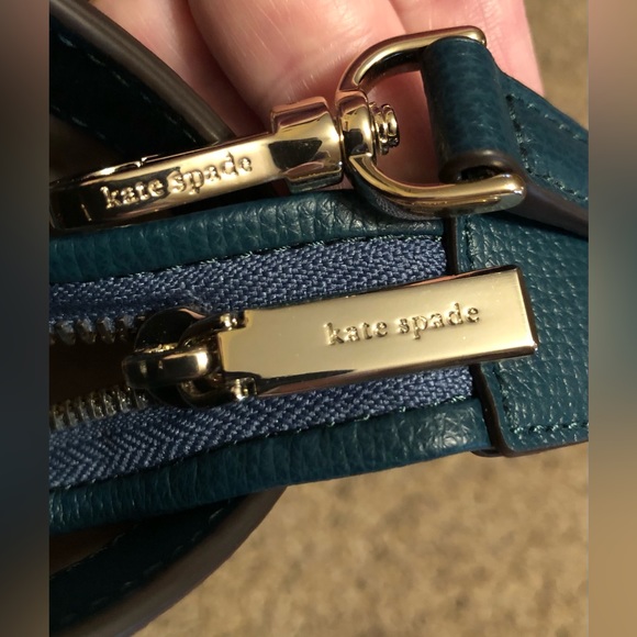 NWT-Kate Spade-Medium Satchel-Scotch Pine-Refined Grain Leather-Strap-$379 - Picture 9 of 14